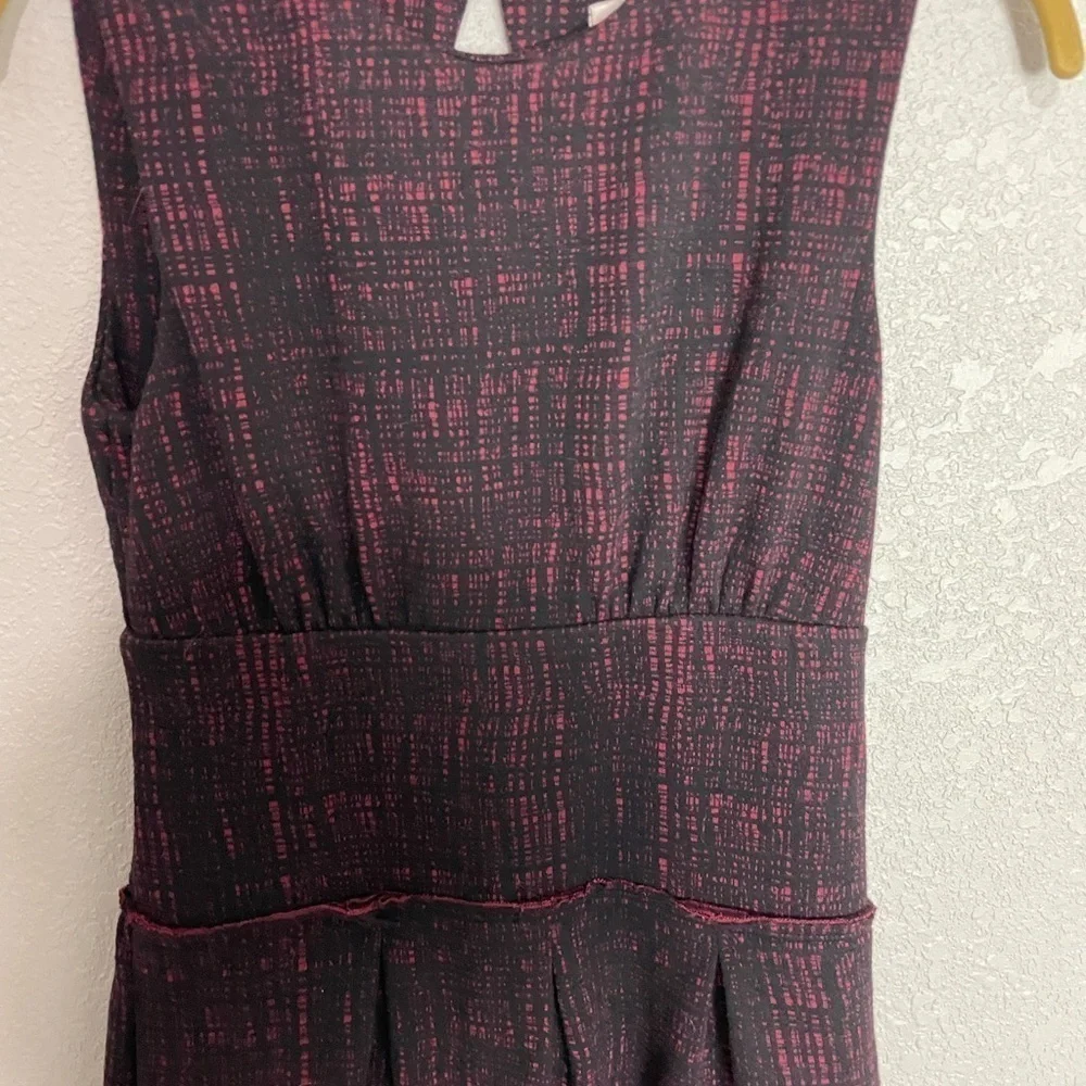 Anthropologie Weston Wear Red Black Workwear Dress XS